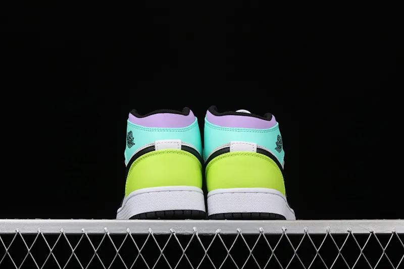 All categories Air Jordan Jordan series basketball shoes Air Jordan 1 Mid Air Jordan1 Low AJ1 Joe 1 blue purple red Zhongbang basketball shoes 554725-175